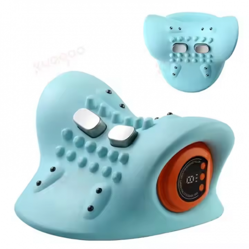 Electric Portable Multi-Functional Home Hot Compress Pulse Massage Pillow Shoulder and Neck Body Heating Massager