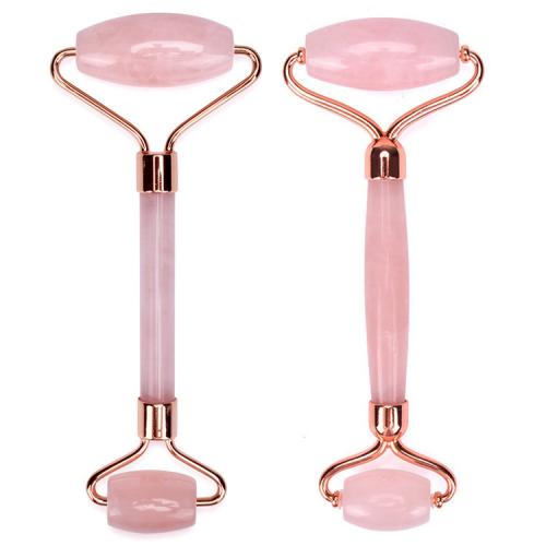 Jade Roller Gua Sha Face Roller Reducing Skin Care Tools Self Care Pink Gift for Men Women Relieve Fine Lines and Wrinkles