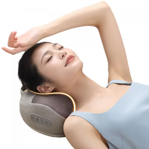 New Design Waist Neck Shoulder Pillow Massager Electric Knead Shiatsu Heating Back Neck Body Massage Pillow