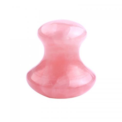 atural Rose Quartz Gua Sha Scraping Massage Tool Mushroom Shaped GuaSha Board for SPA Relaxing
